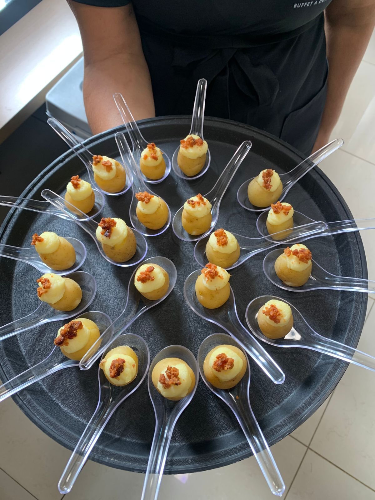 Batatas rústicas para coffee break